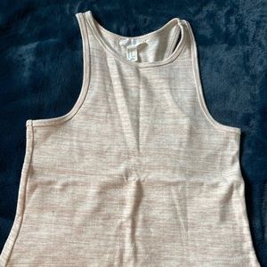 Racer back blush tank top